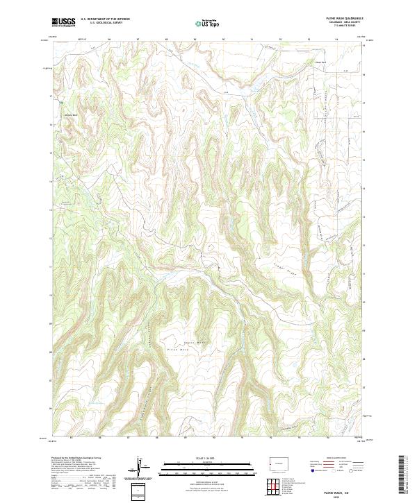 Payne Wash, CO — USGS 7.5-minute topo (2022)