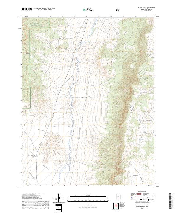 Parker Knoll, UT — USGS 7.5-minute topo (2023)