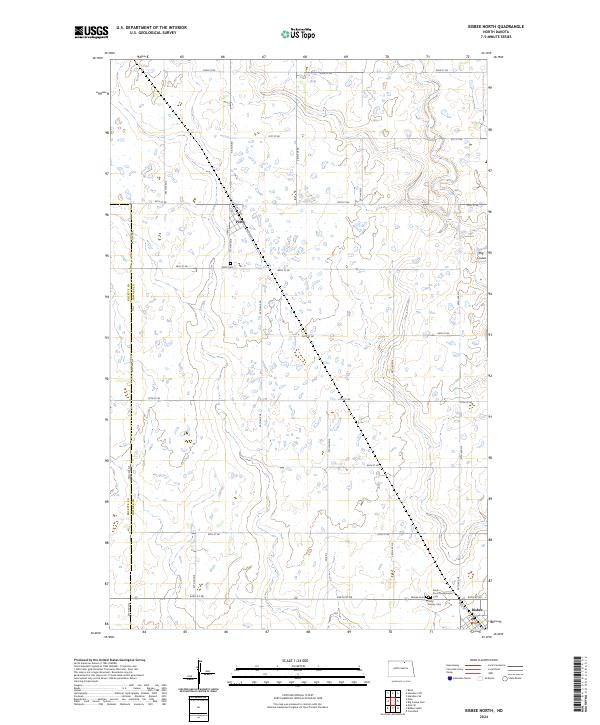 Bisbee North, ND — USGS 7.5-minute topo (2024)
