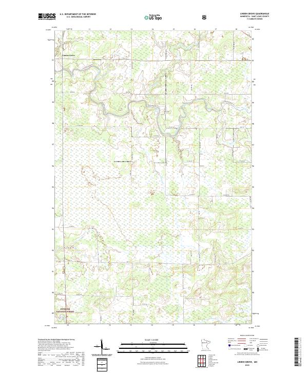Linden Grove, MN — USGS 7.5-minute topo (2022)