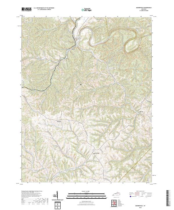 Moorefield, KY — USGS 7.5-minute topo (2022)
