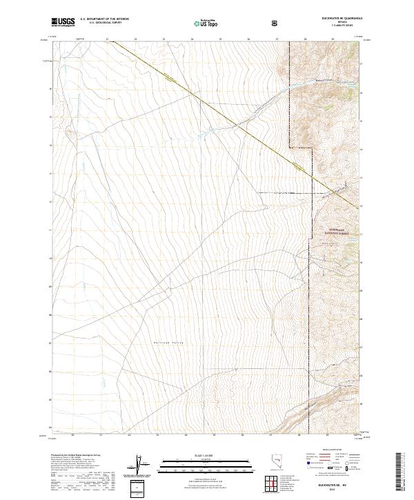 Duckwater NE, NV — USGS 7.5-minute topo (2021)