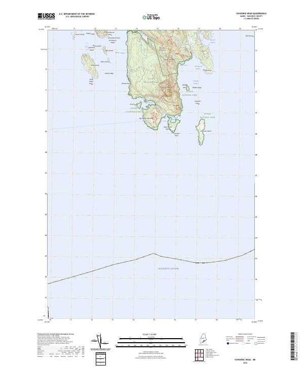 Schoodic Head, ME — USGS 7.5-minute topo (2024)