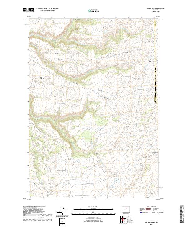 Tallon Spring, WY — USGS 7.5-minute topo (2021)