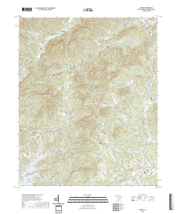 Sunset, SC — USGS 7.5-minute topo (2024)