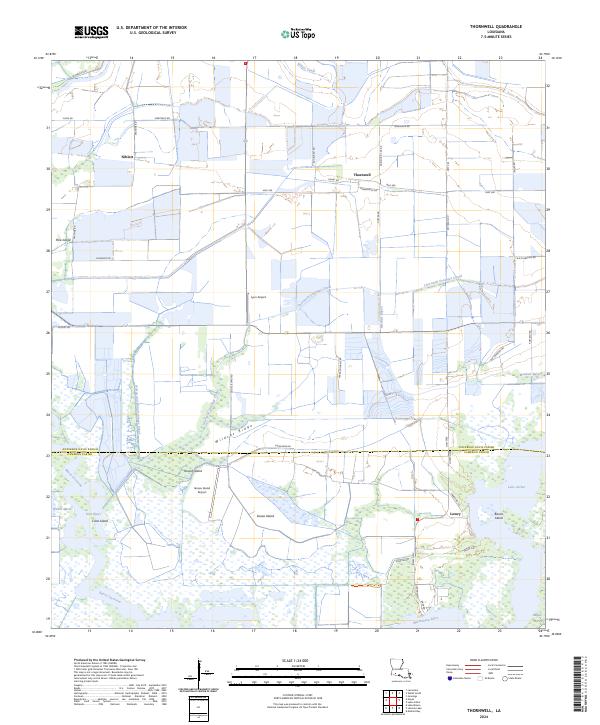 Thornwell, LA — USGS 7.5-minute topo (2024)
