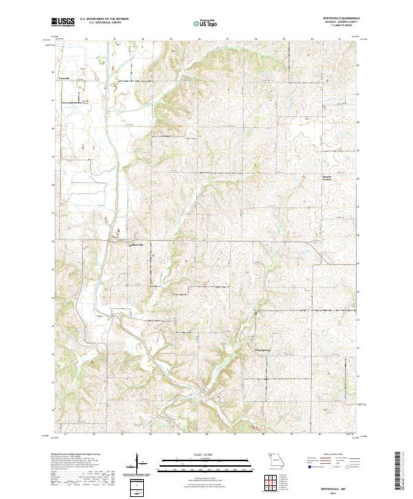 Whitesville, MO — USGS 7.5-minute topo (2021)