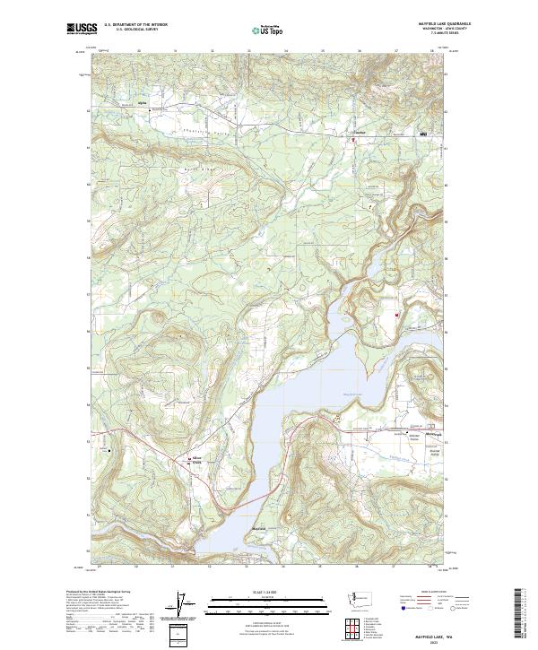 Mayfield Lake, WA — USGS 7.5-minute topo (2023)