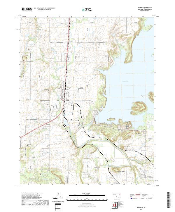 Oologah, OK — USGS 7.5-minute topo (2022)