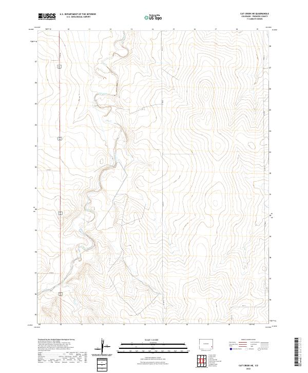 Cat Creek NE, CO — USGS 7.5-minute topo (2022)