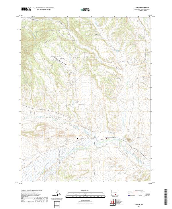 Gardner, CO — USGS 7.5-minute topo (2022)