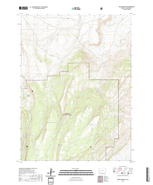 Table Mountain, WY — USGS 7.5-minute topo (2021)