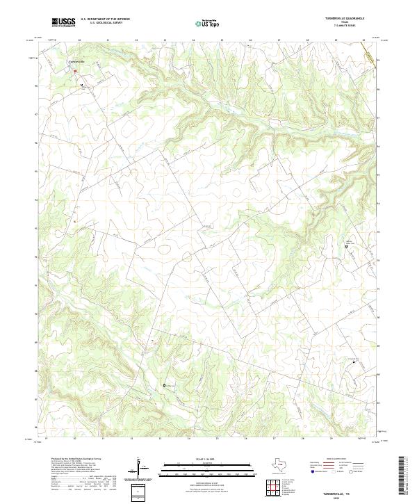 Turnersville, TX — USGS 7.5-minute topo (2022)