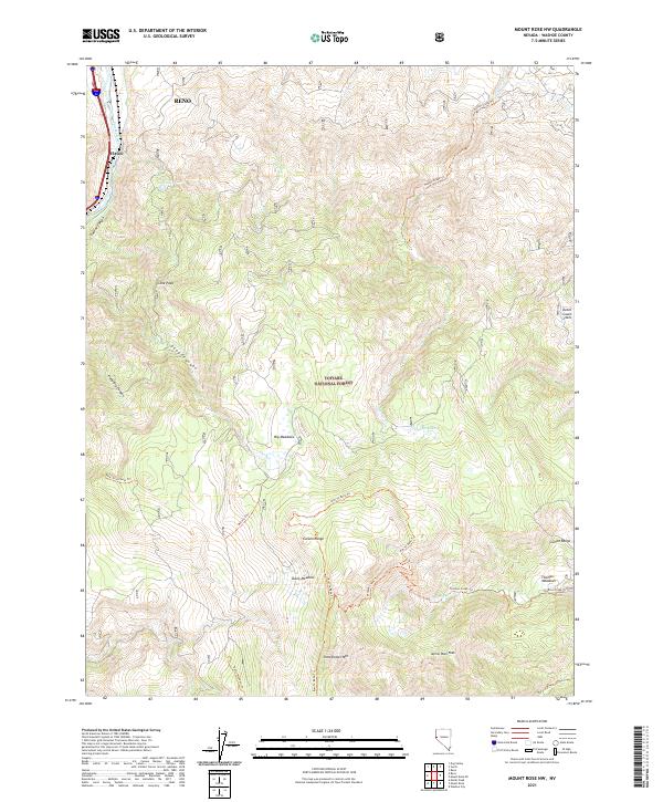 Mount Rose NW, NV — USGS 7.5-minute topo (2021)