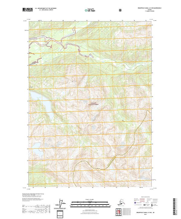 Bradfield Canal A-5 NE, AK — USGS 7.5-minute topo (2021)