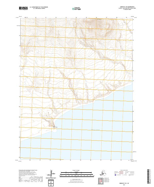 Umnak B-1 SE, AK — USGS 7.5-minute topo (2021)