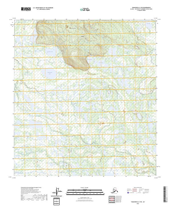 Tanacross A-3 SW, AK — USGS 7.5-minute topo (2024)