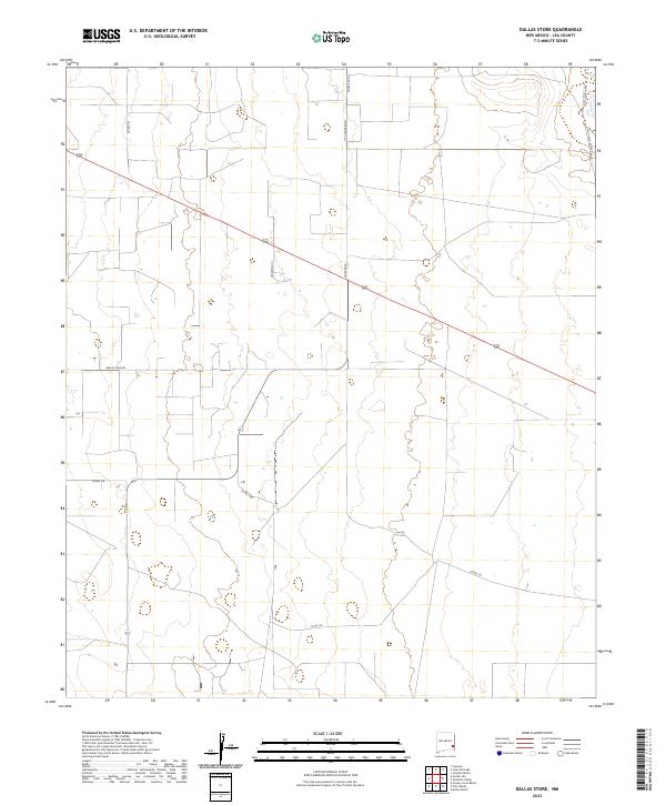 Dallas Store, NM — USGS 7.5-minute topo (2023)