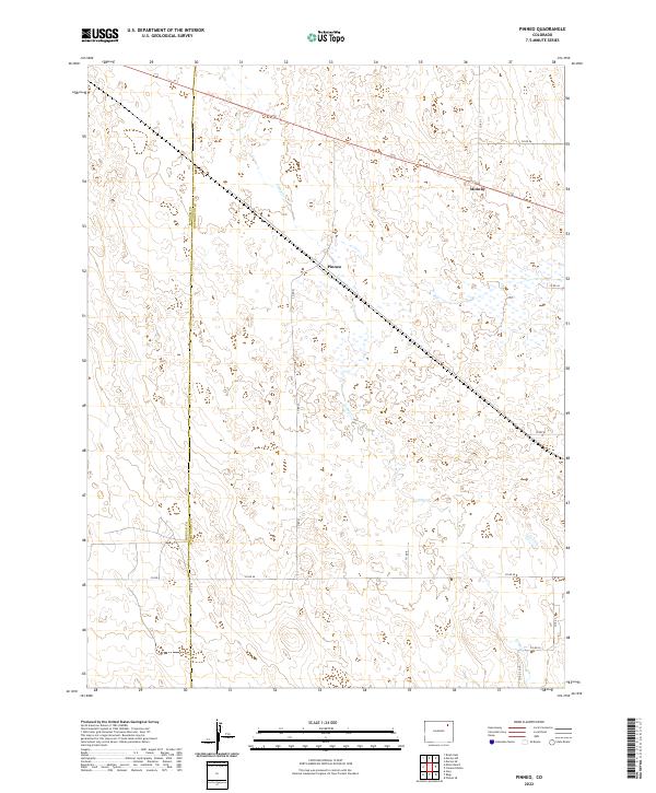Pinneo, CO — USGS 7.5-minute topo (2022)