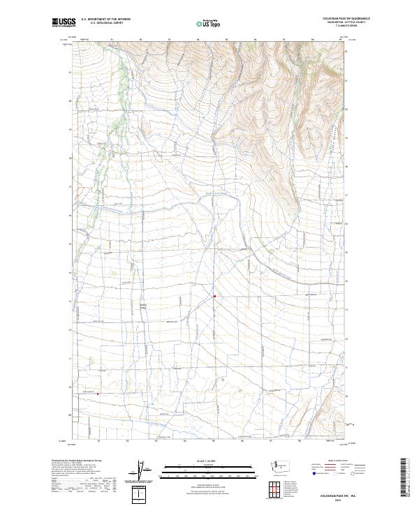 Colockum Pass SW, WA — USGS 7.5-minute topo (2023)