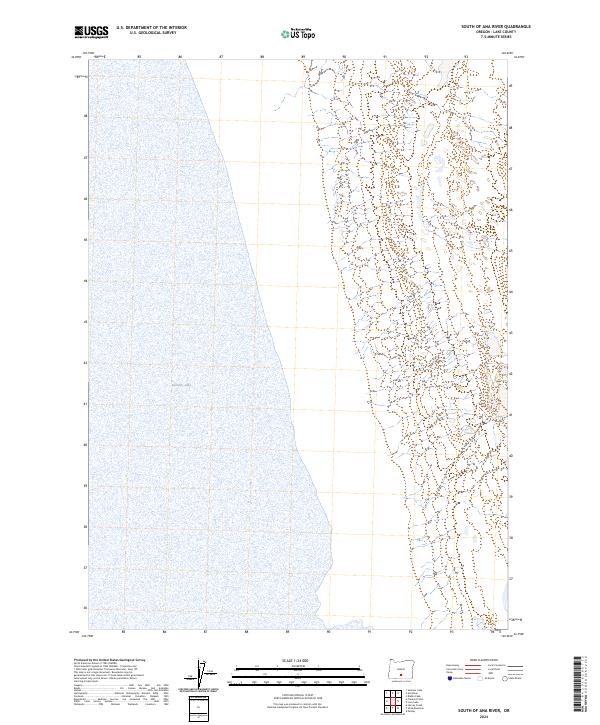 South of Ana River, OR — USGS 7.5-minute topo (2024)