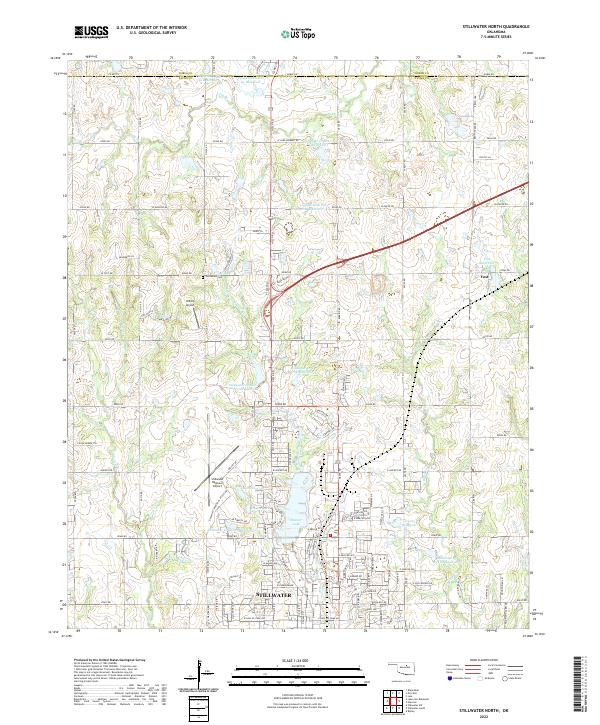 Stillwater North, OK — USGS 7.5-minute topo (2022)