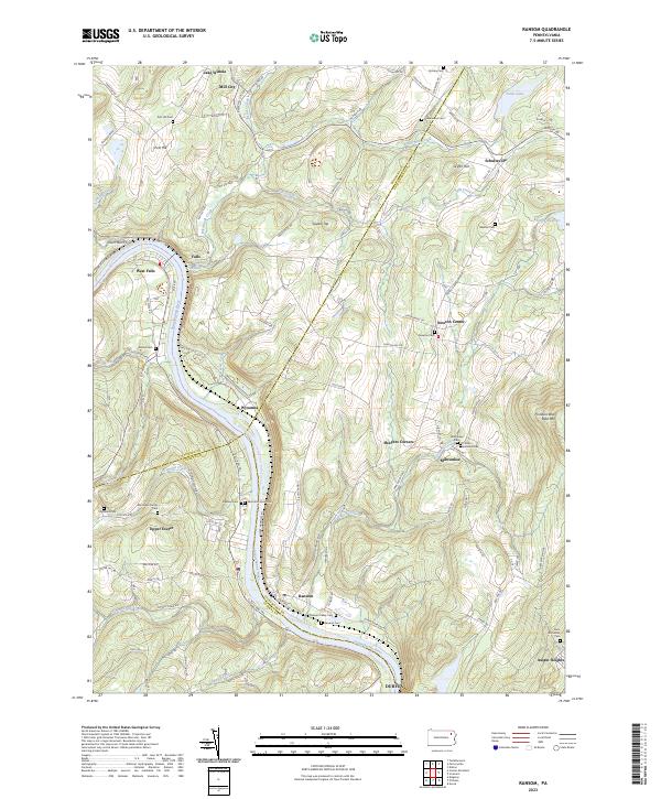 Ransom, PA — USGS 7.5-minute topo (2023)