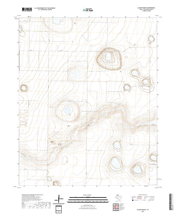 Allison Ranch, TX — USGS 7.5-minute topo (2022)