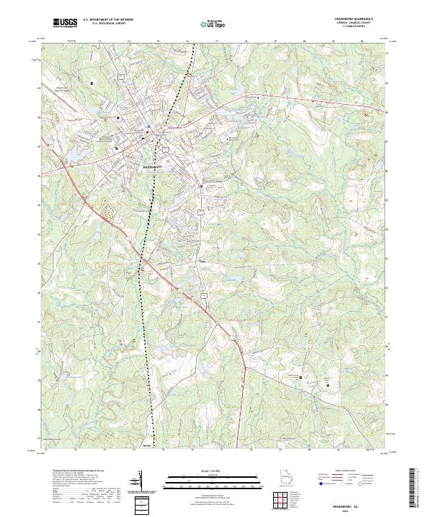 Swainsboro, GA — USGS 7.5-minute topo (2024)