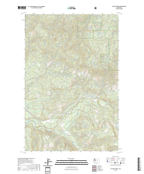 Cyclone Creek, WA — USGS 7.5-minute topo (2023)