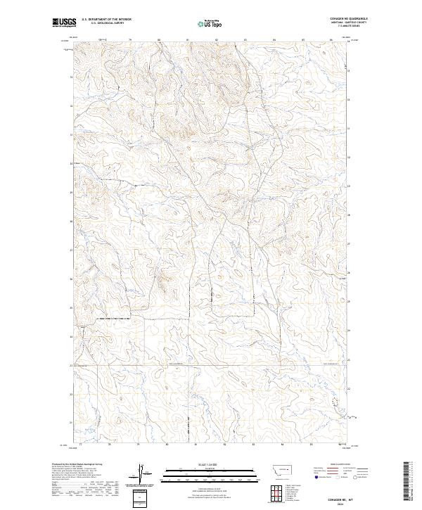 Cohagen NE, MT — USGS 7.5-minute topo (2024)