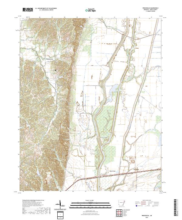 Princedale, AR — USGS 7.5-minute topo (2024)