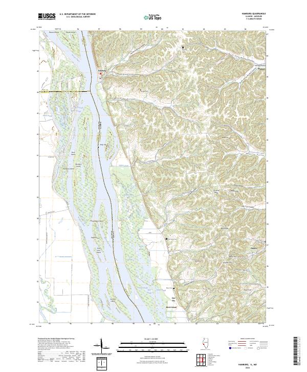 Hamburg, IL-MO — USGS 7.5-minute topo (2024)