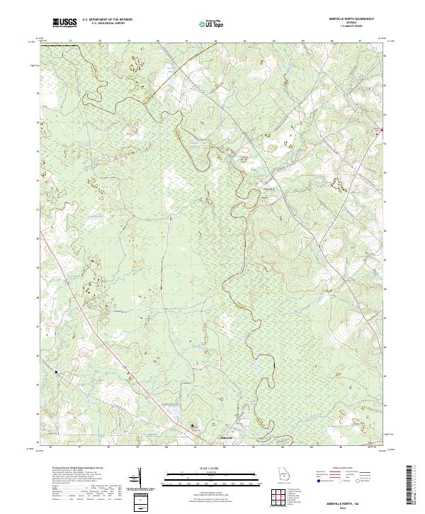 Abbeville North, GA — USGS 7.5-minute topo (2024)