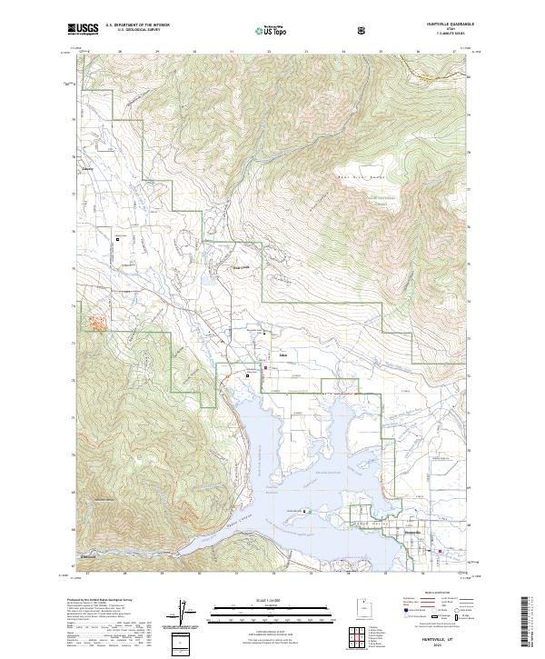 Huntsville, UT — USGS 7.5-minute topo (2023)