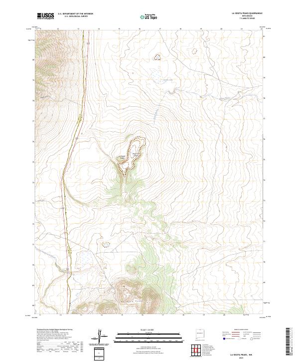 La Segita Peaks, NM — USGS 7.5-minute topo (2023)