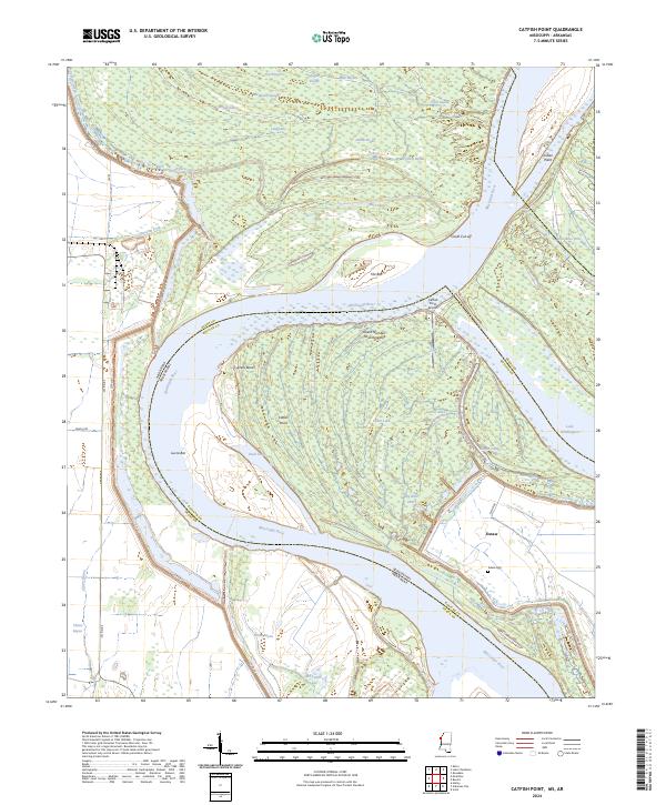 Catfish Point, MS-AR — USGS 7.5-minute topo (2024)
