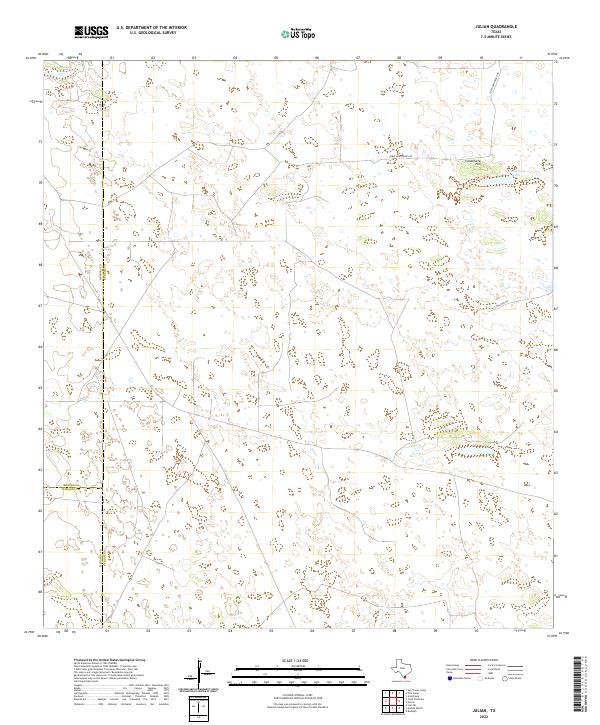 Julian, TX — USGS 7.5-minute topo (2022)