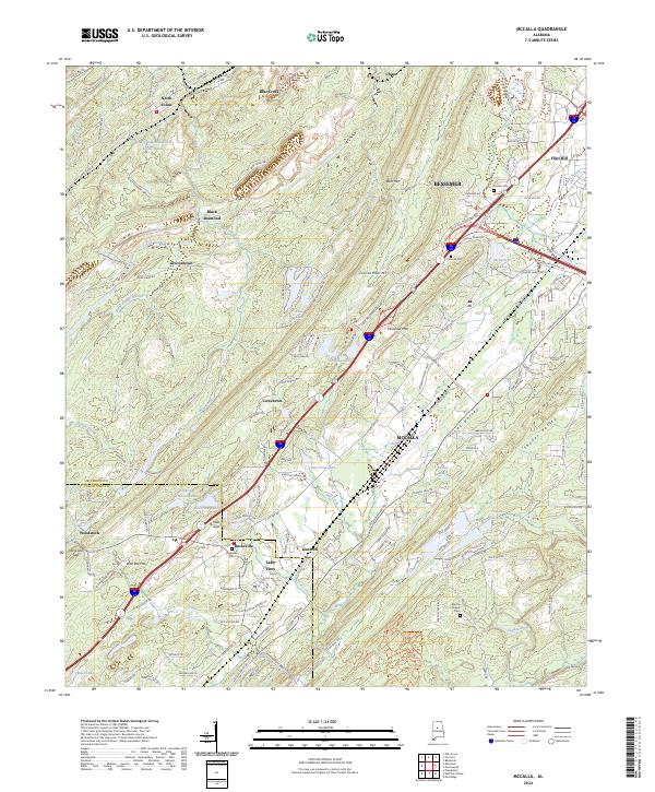 McCalla, AL — USGS 7.5-minute topo (2024)
