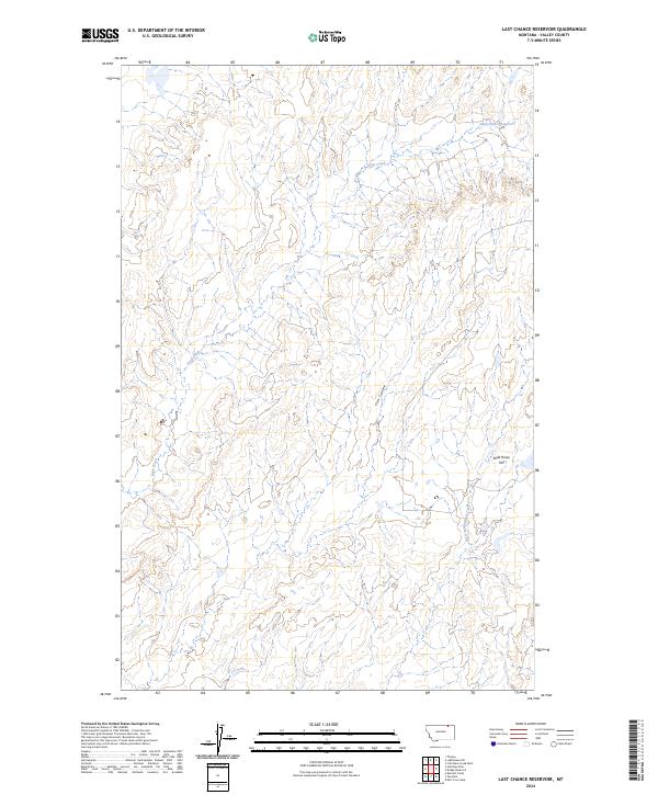 Last Chance Reservoir, MT — USGS 7.5-minute topo (2024)