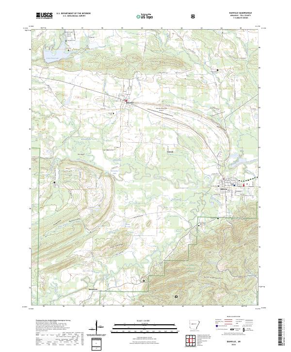 Danville, AR — USGS 7.5-minute topo (2024)