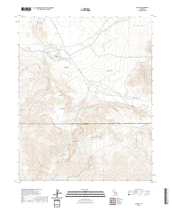 Tecopa, CA — USGS 7.5-minute topo (2021)