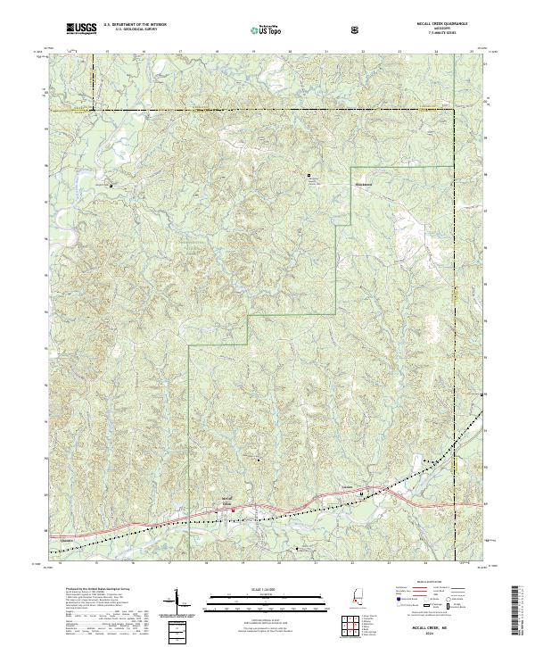 McCall Creek, MS — USGS 7.5-minute topo (2024)
