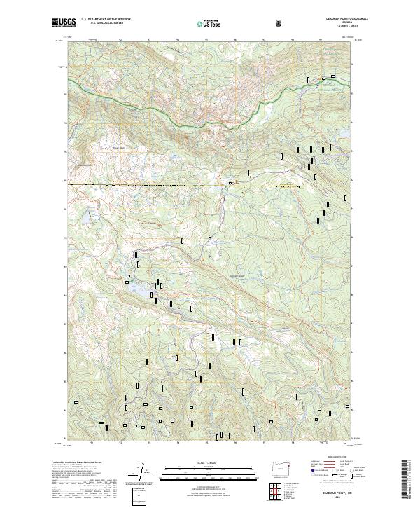 Deadman Point, OR — USGS 7.5-minute topo (2023)
