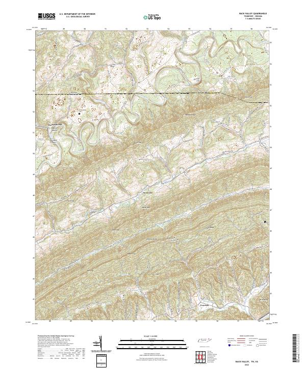 Back Valley, TN-VA — USGS 7.5-minute topo (2022)