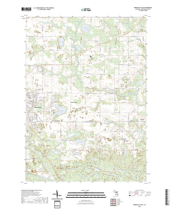 Greenville East, MI — USGS 7.5-minute topo (2023)
