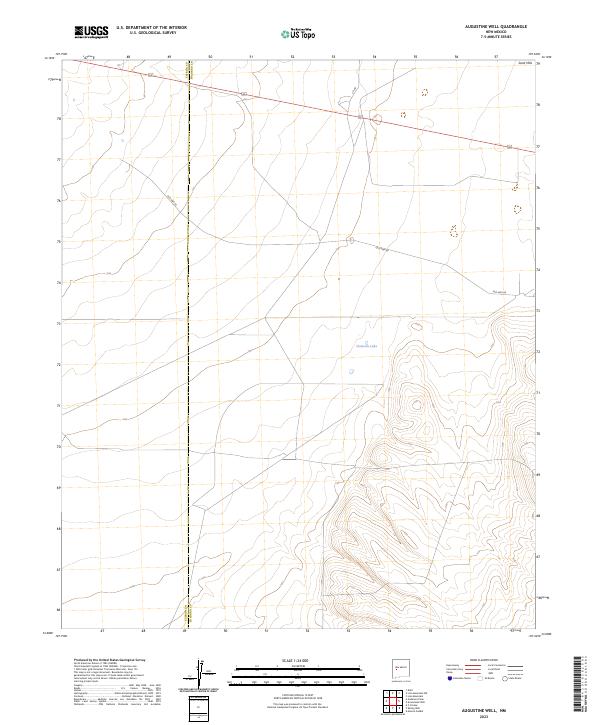 Augustine Well, NM — USGS 7.5-minute topo (2023)