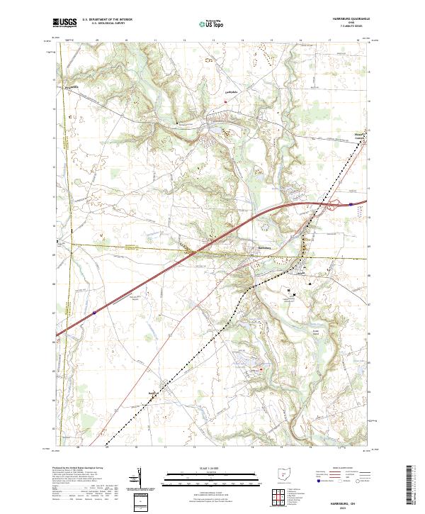 Harrisburg, OH — USGS 7.5-minute topo (2023)