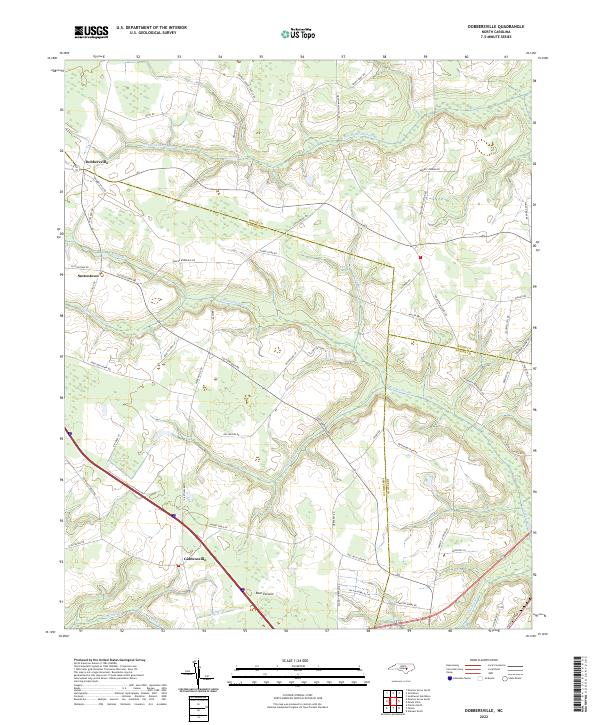 Dobbersville, NC — USGS 7.5-minute topo (2022)