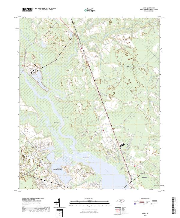 Askin, NC — USGS 7.5-minute topo (2022)